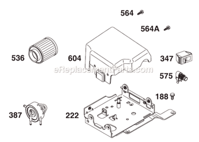 Page F Diagram and Parts List for 124435 8101 Briggs and Stratton Engine